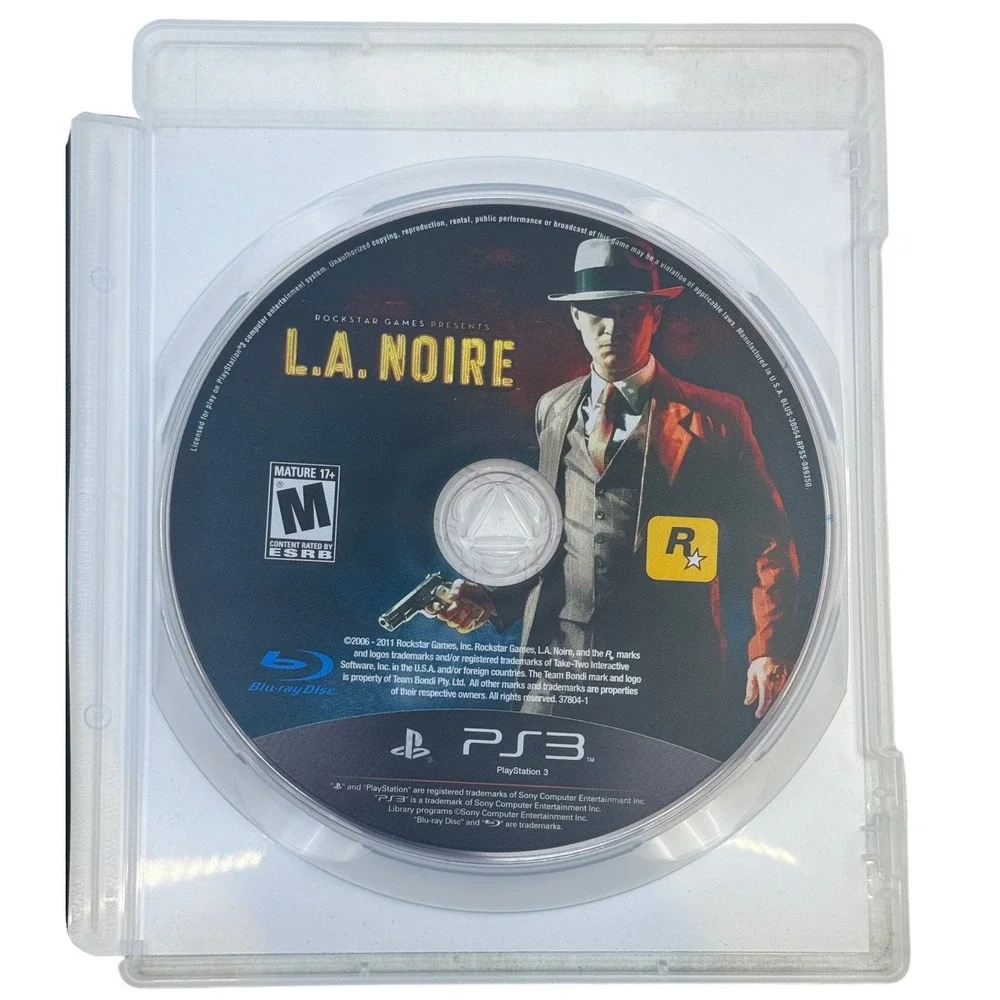 LA Noire Sony PlayStation 3 PS3 Rockstar Games The Consuls Car Traffic Case
